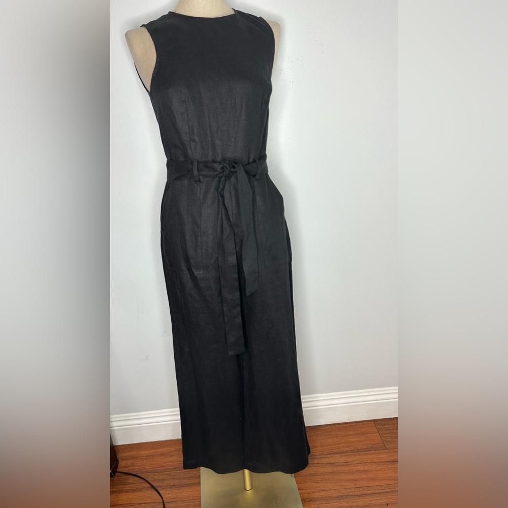 REFORMATION 
Naomi Linen Jumpsuit - Black - Picture 4 of 14